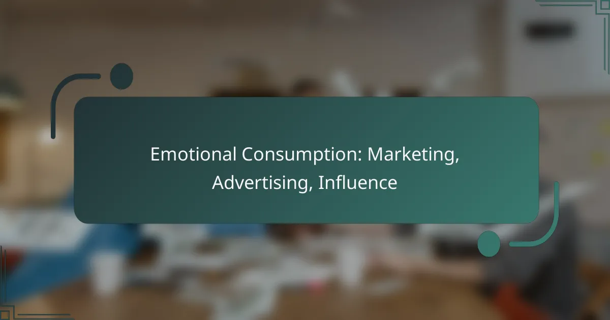 Emotional Consumption: Marketing, Advertising, Influence